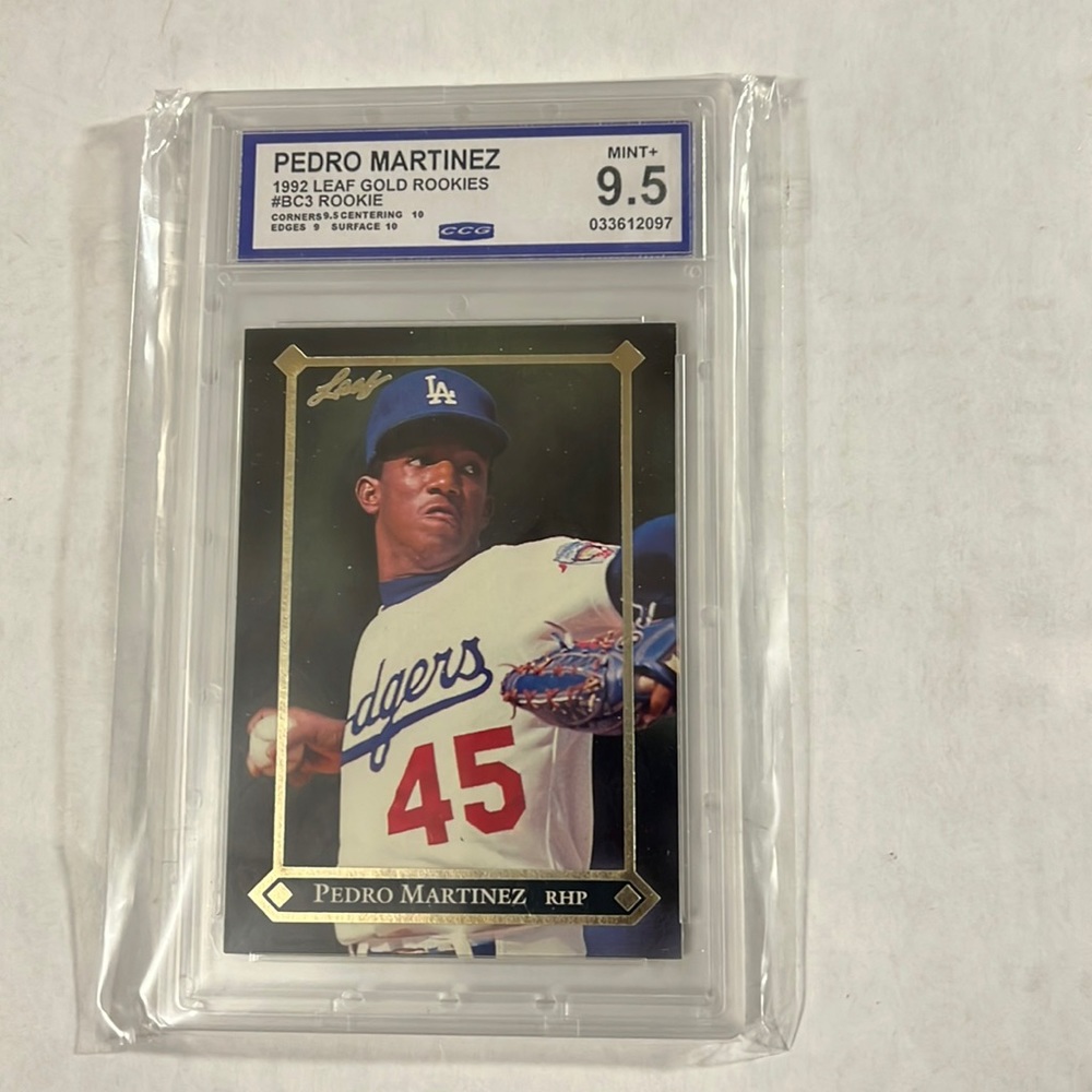 1992 Leaf gold Rookies Pedro Martinez #BC3